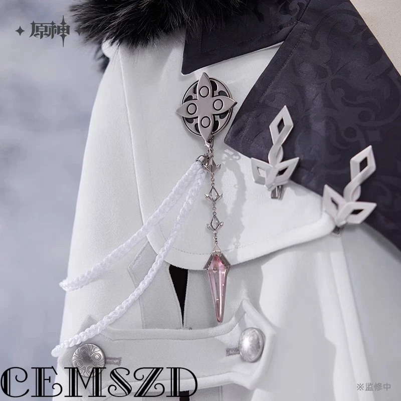 [Authentique] jeu Genshin Impact Tartaglia II Capitano Cosplay broche ensemble accessoires Anime dessin animé accessoires de déguisement cadeaux d'halloween