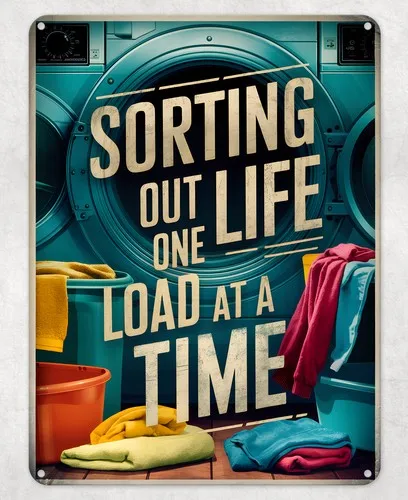 Life One Load at a Time Metal Poster Wall Tin Sign Man Cave Shed Home Plaque --Tin Sign