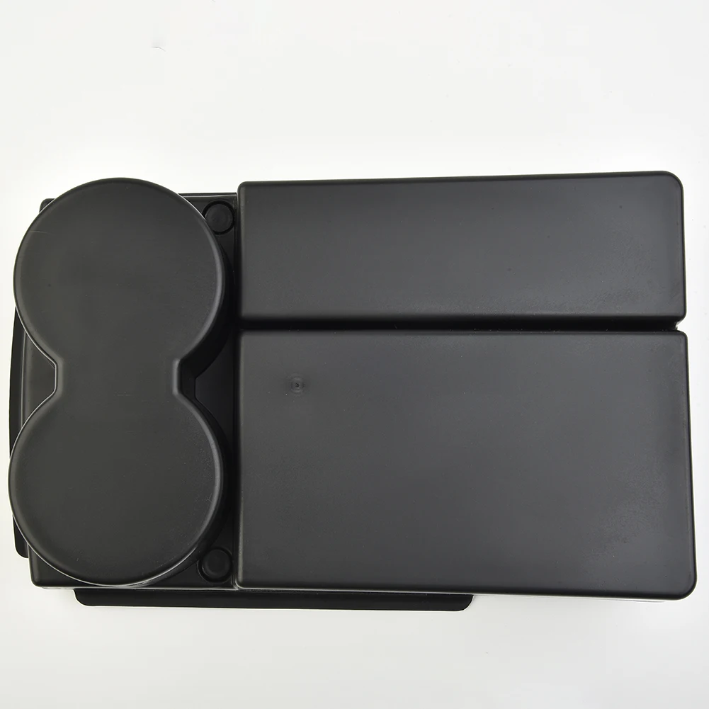 

Black Replacement Center Console Tray Interior Storage Holder Tidying Organizer Accessories Replace Parts Portable