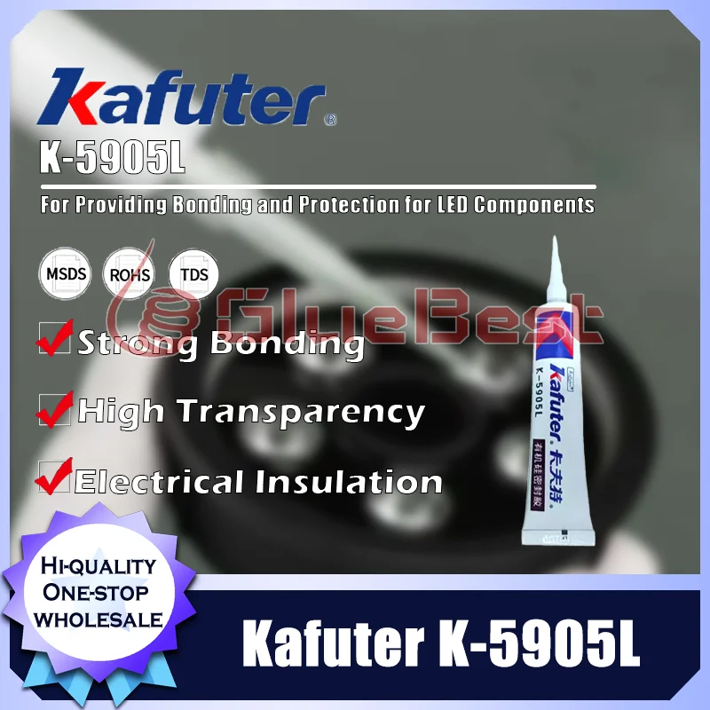 

Kafuter K-5905L Transparent Silicone Rubber LED Guardrail Tube Curing Agent Waterproof Insulating Original Product