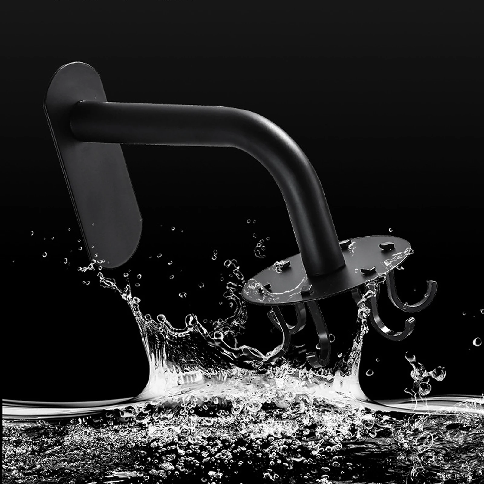 

Stainless Steel No Drilling Rotary Hanger for Bathroom Kitchen Wall Mount Traceless Hook Durable Anti Rust Design Home Gift