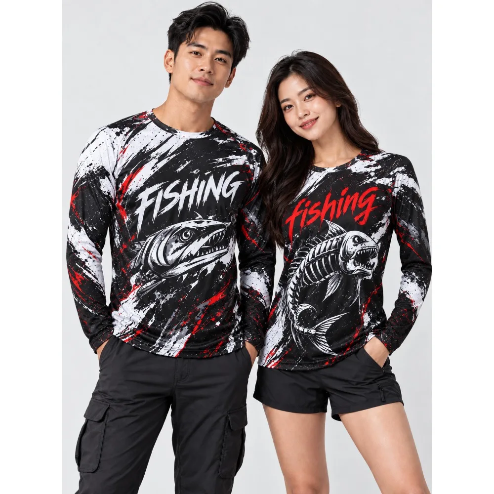 2026 Men's and Women's New Breathable Fitness Sports Cycling Long Sleeve T-shirt Lightweight Outdoor Fishing Style T-shirt