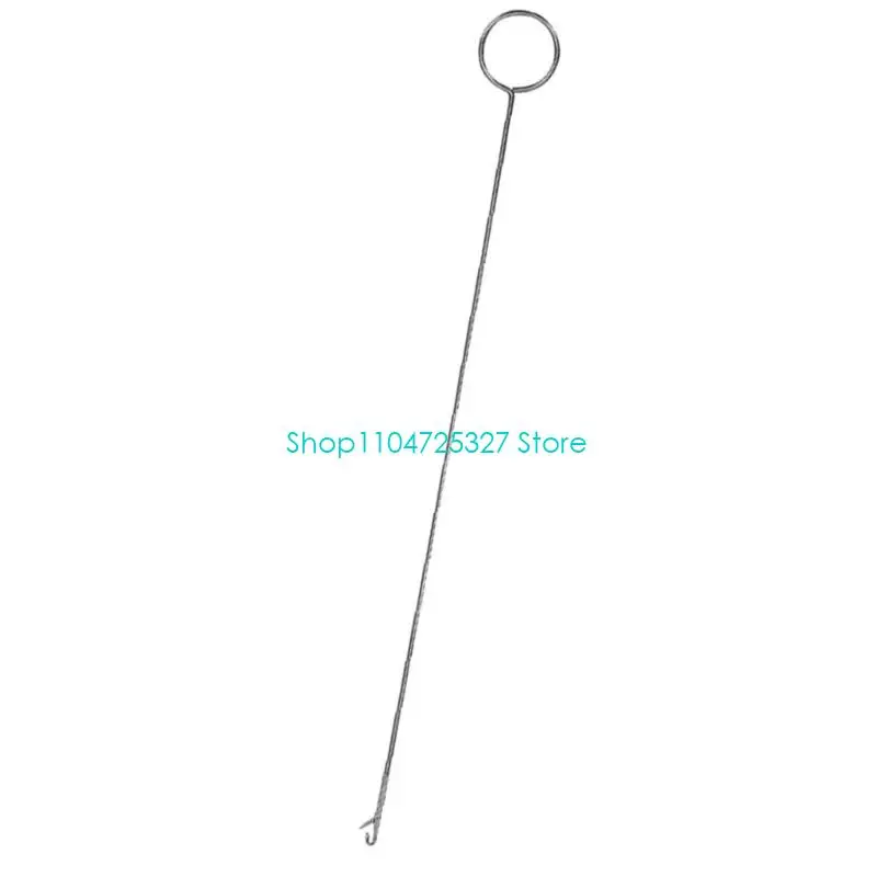 D8KF Long Elastic String Threader Easy Quick Insert Metal Drawstring Threader Sewing Threading Aid For Tailoring Accessories