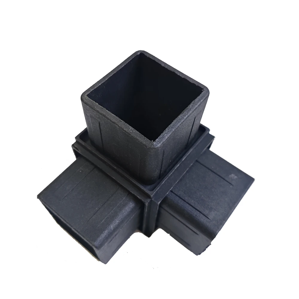 Suitable for 50mm Square Tube Connectors, Three-way Plastic Stainless Steel Alloy Square Tube Connectors, Shelf Fastening
