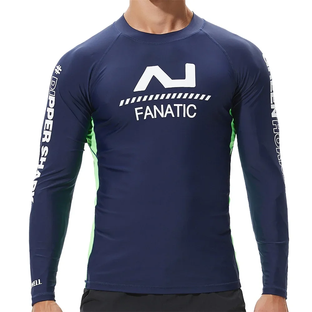 

Men Long Sleeve Swimming Shirts Quick Dry Compression Hiking Shirts Fishing Tshirt Compression Quick Dry Rashguard Surfing Shirt