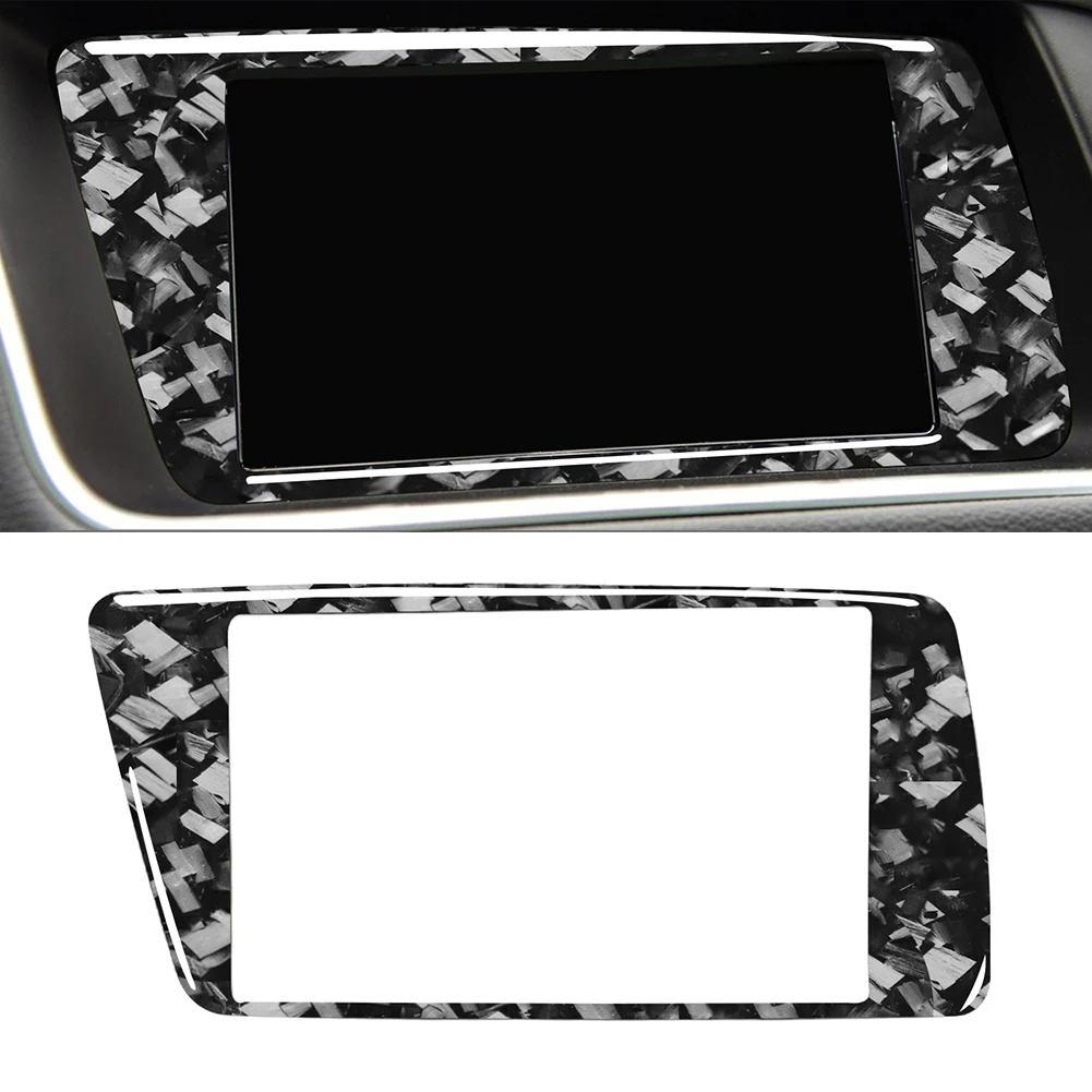 7Inch Navigation Screen Panel Cover Trim GPS Frame Sticker LHD For Audi Q5 2009-2018 SQ5 13-2017 ABS Epoxy Coat Soft Forged