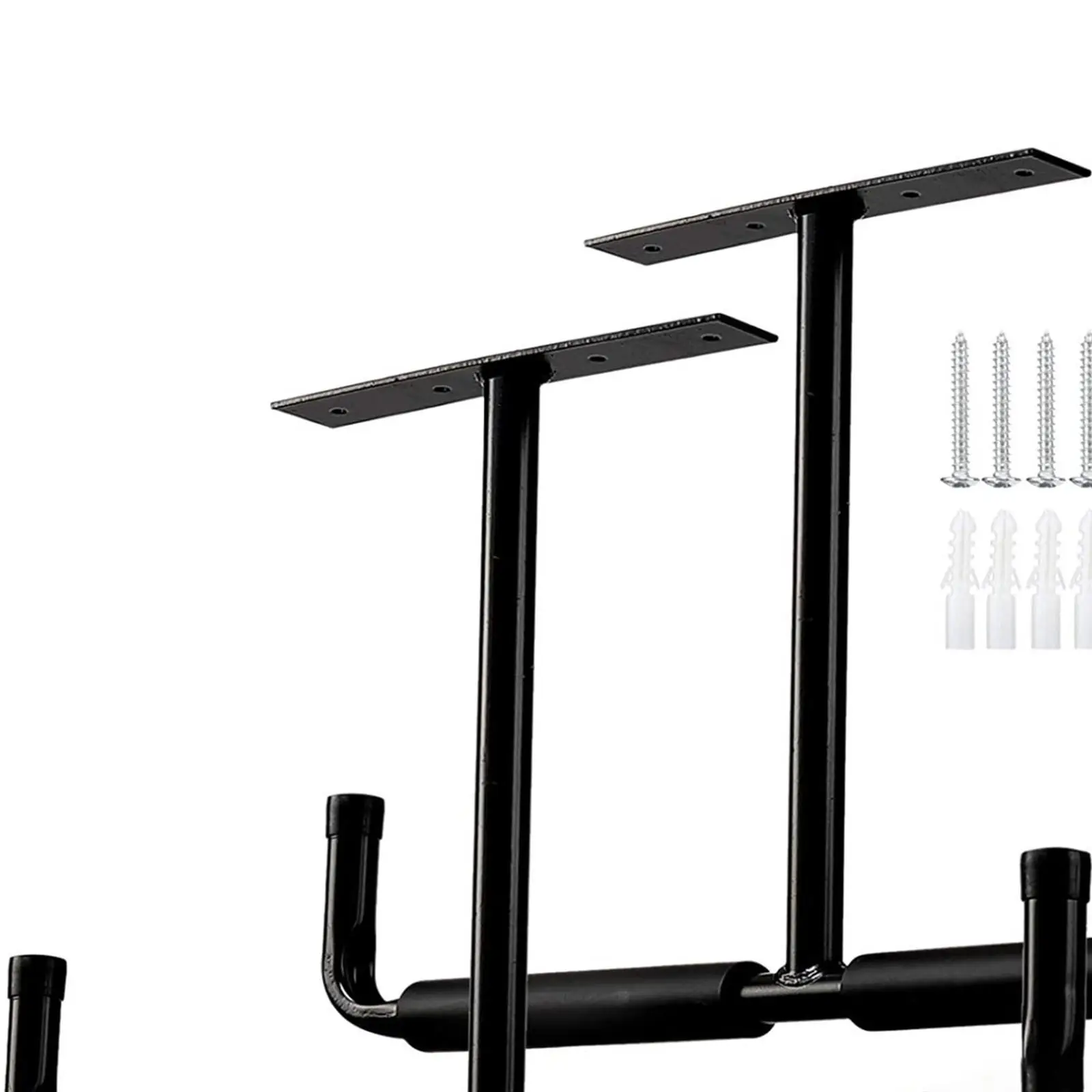 Overhead Garage Storage Hooks Set Heavy Duty Ceiling Mounted Steel Utility Organizers for Bike Kayak Ladder Tools
