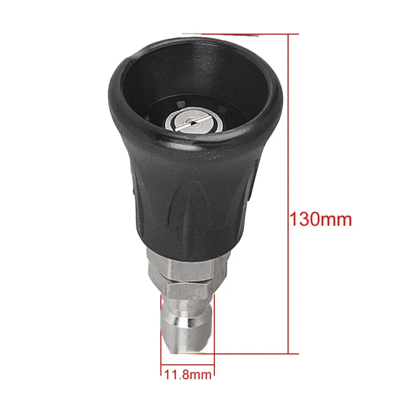 1/4 Pressure Washer Nozzle Household Sheath Nozzle for Cars Stainless Steel Splash Proof Sheath Nozzle Washer Tips Hose