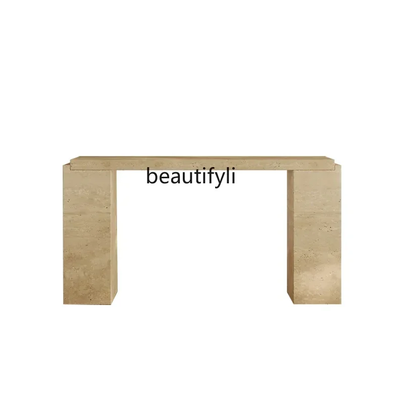 

ss1001 Entry natural table, bar counter, travertine, household entrance table