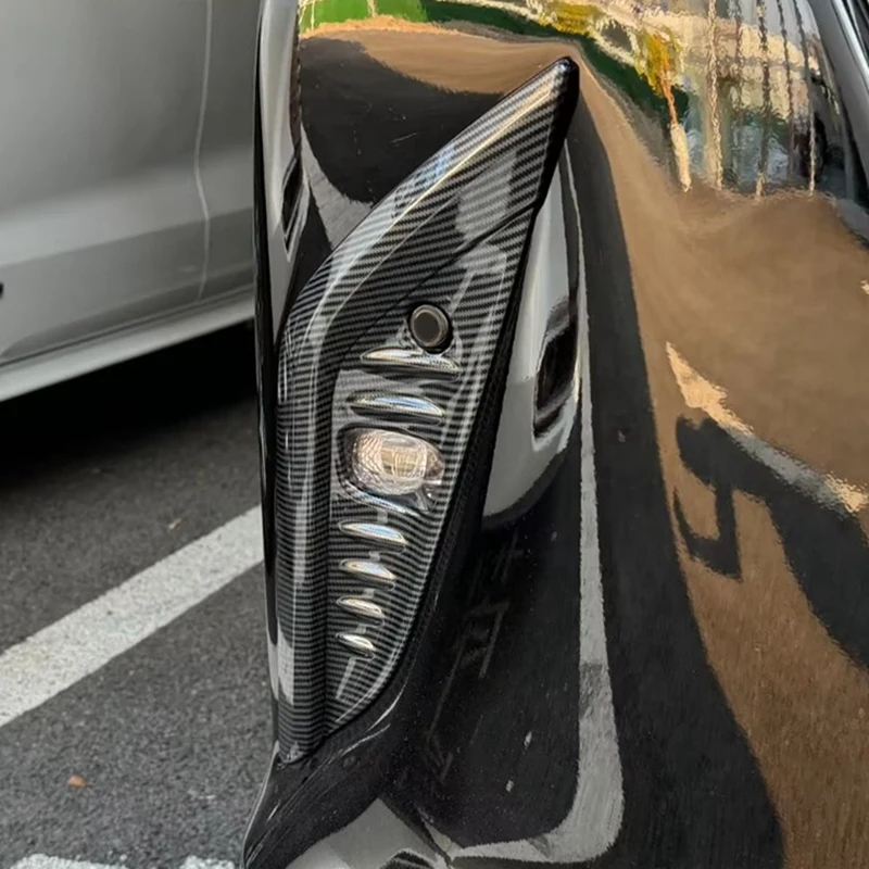 Frente nevoeiro luz tampa guarnição para Toyota Alphard, lâmpada acessórios, fibra do carbono, 2024