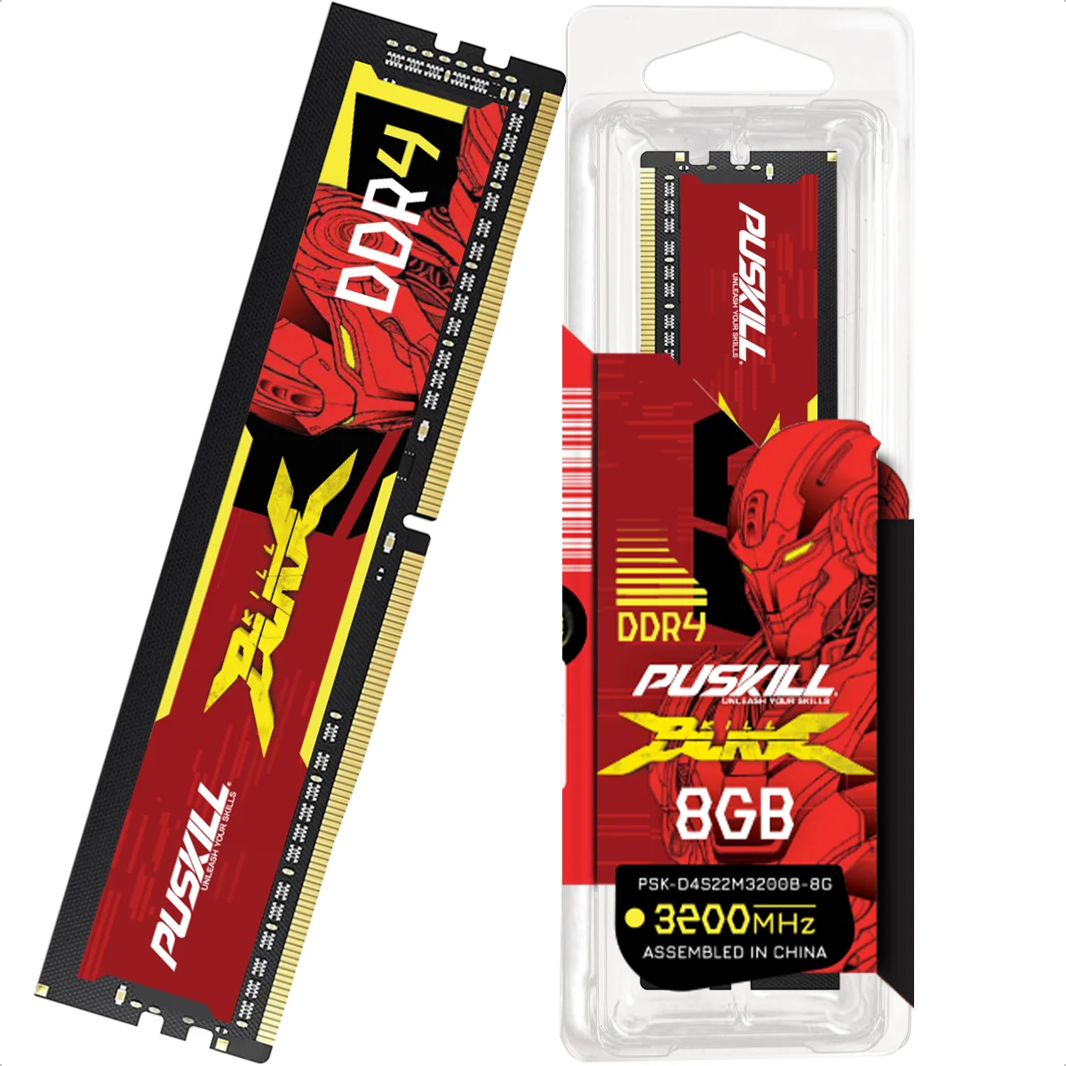 Memória Desktop Puskill Killblade 8gb Ddr4 3200mhz Cl22