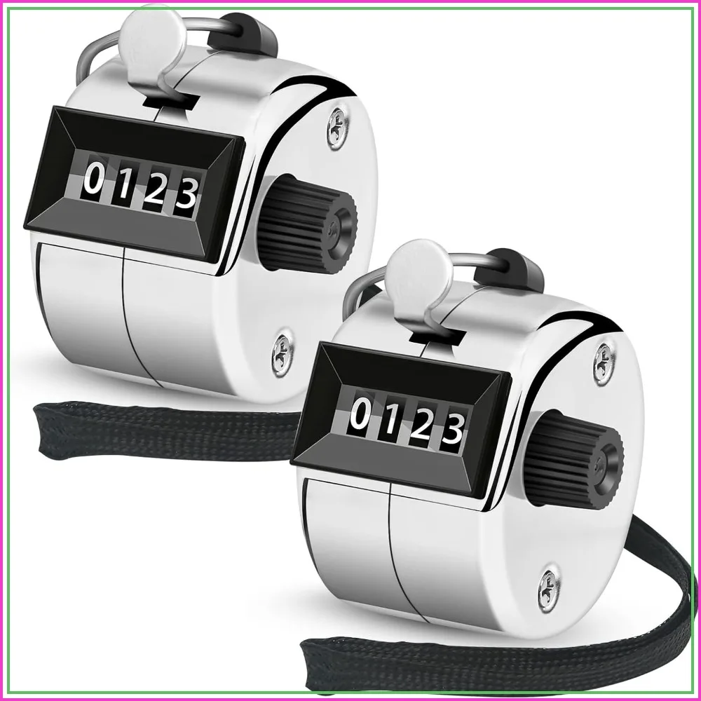 2 Pcs Hand Tally Clicker Counter with Large Display for Sports and Inventory