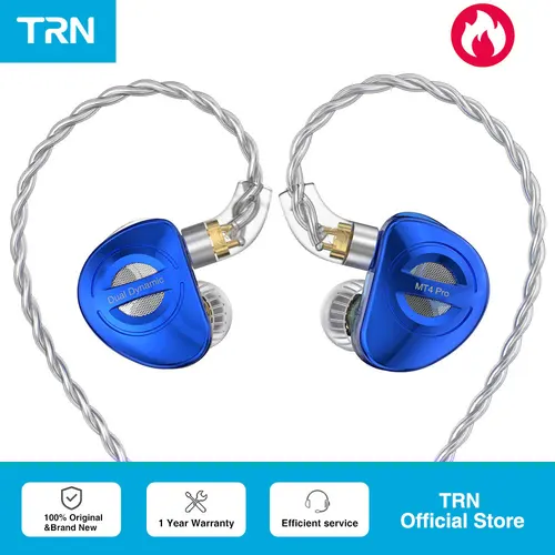 Imagen 1 del producto TRN-MT4 Pro auricular bolsa de la suerte 2DD auricular con cable incluido V90pro + FZFT1 + FZmax + FZS1 + STM + ST1 auricular bolsa de la suerte ABC