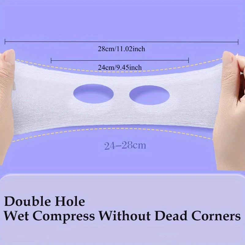 Wet Compress Cotton Eye Mask Stretchable Clean Sanitary Pad for Beauty Tattoo Permanent Makeup Tools