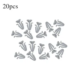 20 Pcs Grille Retainer Clips For Nissan 62318-01W00 6231801W00 Grille Clips Gray Nylon Retainer Car Accessories