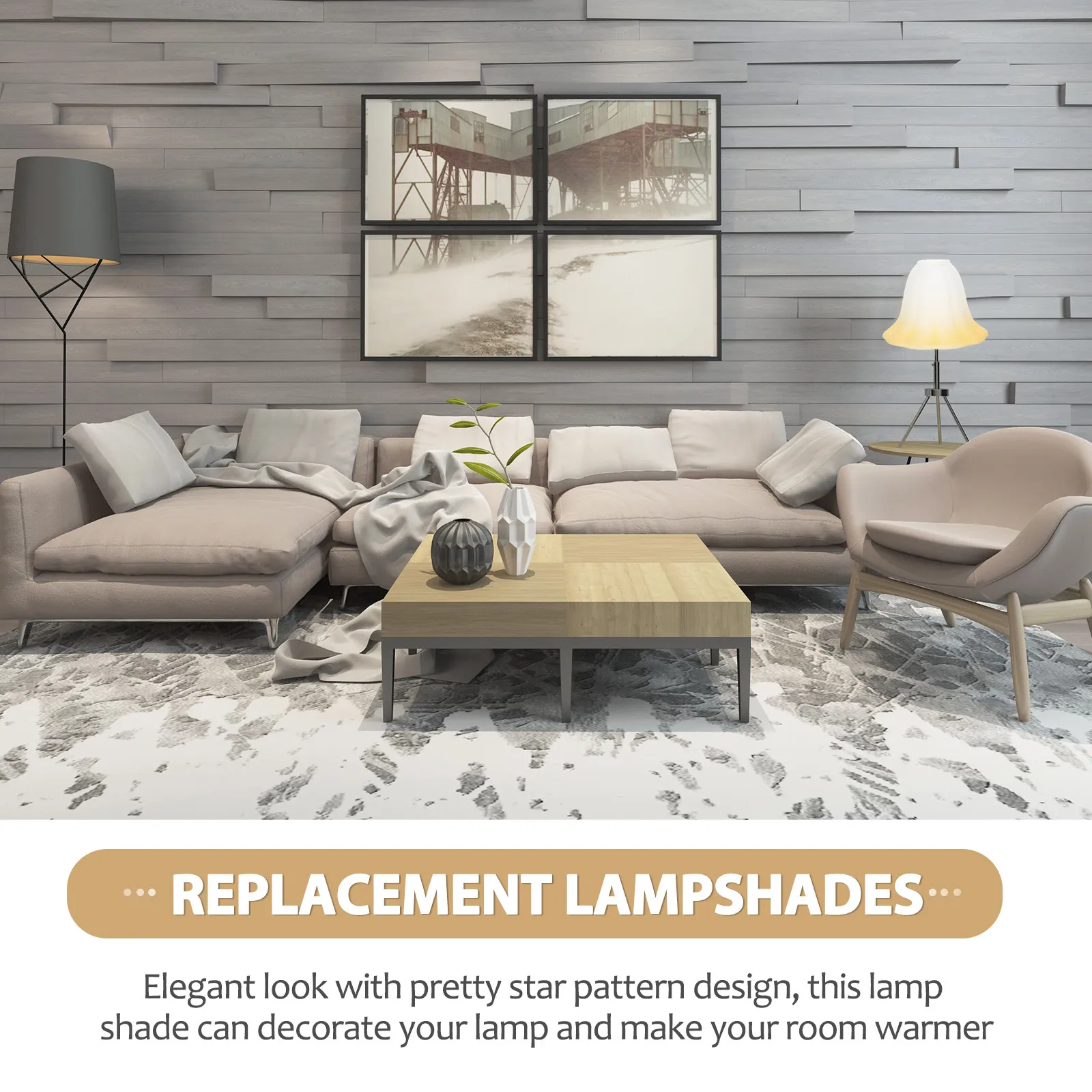 Glass Lamp Shade Dustproof Design for Table Wall Bedside Pendant Lamps Decorative Lamp Shades Glass Lampshades