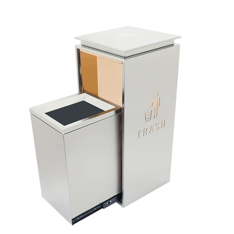 

Hotel and shopping mall trash cans, fingerprint resistant stainless steel lobby, elevator entrance, high-end ashtray