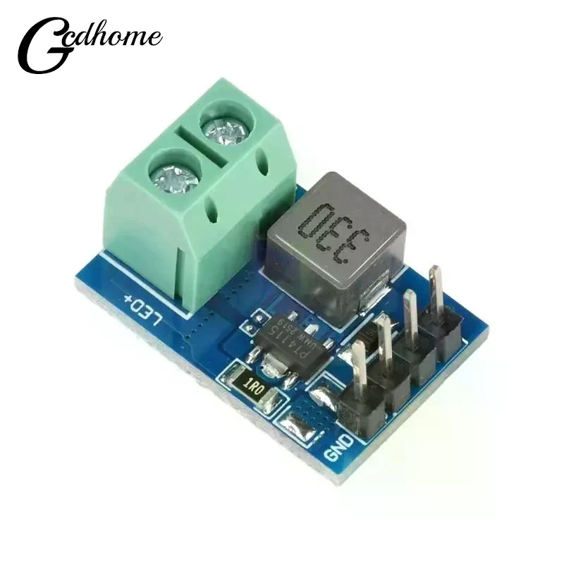 【W】1Pcs 12V PWM Dimming Constant Current Board PT4115 LED Driver Module Suitable For LED Light Strips DIY Accessories