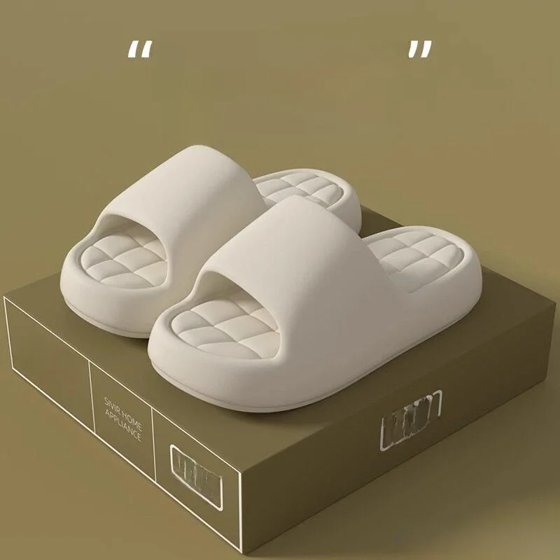 

2026 New Slippers Home Comfortable Men Women Summer Anti-slip EVA Thick Bottom Soft Not Buckling Sandals Convenient Indoor Shoes