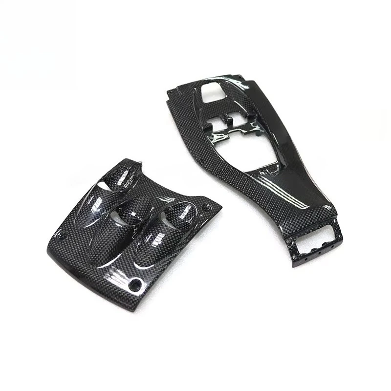 Car Styling Dry Carbon Fiber Interior Central Control Panel Gear Panel Suitable for 458 Italia Decoration Parts view 5