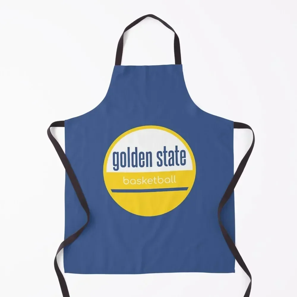 

golden state basketball Apron Cleaning Products For Home Custom with pockets Dress Apron