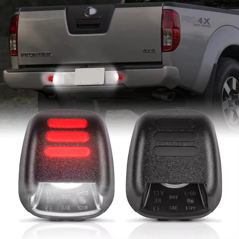 

2 шт. для Nissan Navara D40 Frontier Titan Xterra Armada Suzuki Equator Red Tube SMD светодиодные лампы освещения номерного знака