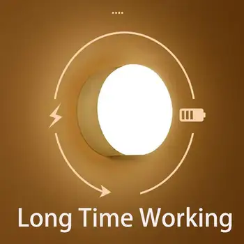 مصباح ليلي ذكي بتقنية LED مزود بمستشعر لحركة الجسم، إضاءة طوارئ تلقائية، شحن USB، لاسلكي، تثبيت مغناطيسي، مصباح ليلي 6 best sales مصباح ليلي على شكل صاروخ - №5