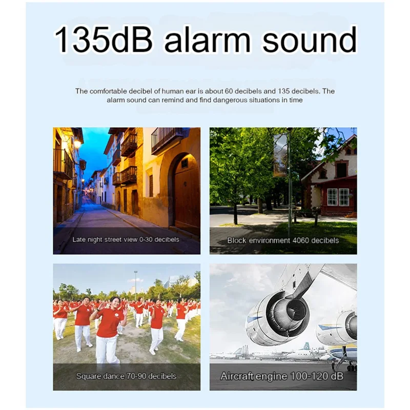 ABKI-Water Immersion Detector Ultra-Long Standby Water Level Detector Wall-Mounted Touch-Down Dual-Mode Leakage Water Alarm Whit