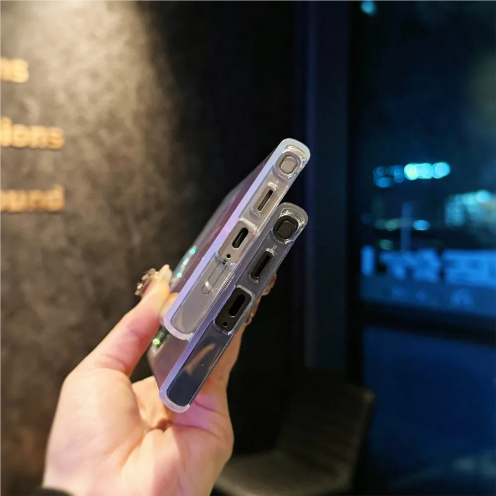 حافظة لهاتف Magsafe متدرجة بالليزر ملونة لهاتف سامسونج S25 S24 S23 FE Plus غطاء ممتص للصدمات شفافة مغناطيسي للغاية #6