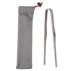 Tiartisan Titanium Tea Cup Clip Outdoor Camping BBQ Tableware Ultralight Steak Lid Barbecue Anti-scalding Clip Tong Ta5200