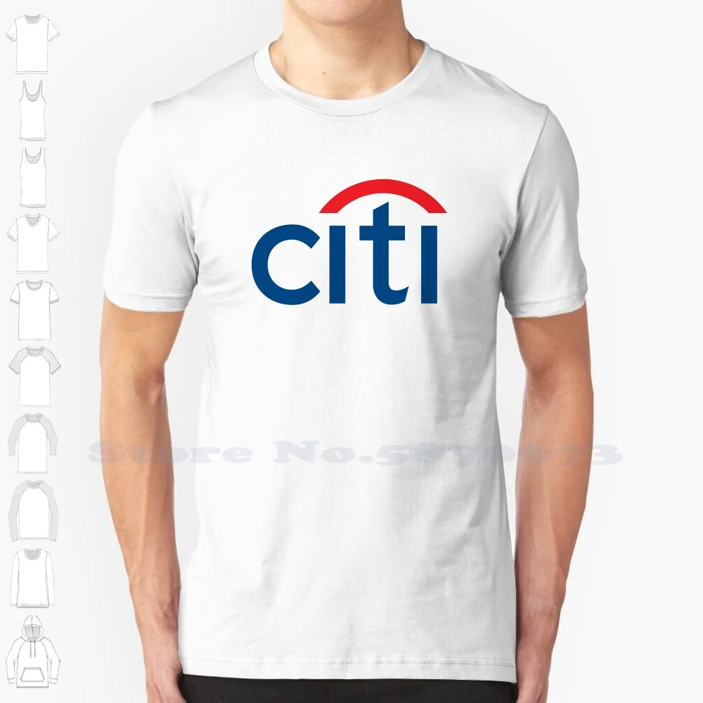 Citi Logo High-quality T Shirts Fashion T-shirt New 100% Cotton Tee