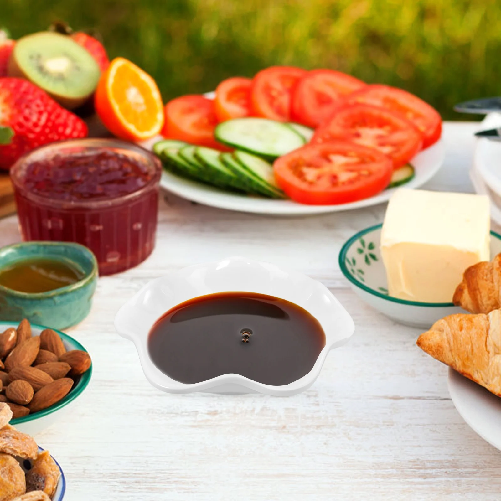 

Compact Design Dipping Bowl Sauce Dish Condiment Holder for Home Kitchen Table Decor Small Dish for Dipping Small Sauce Plates