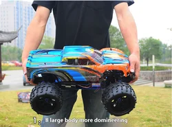 Remote-Controlled 1: 8 Large Scale Fuel Remote-Controlled Off-Road Model Vehicles Methanol Gasoline Dual Vehicle Model Toy Gifts