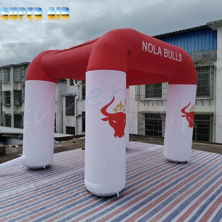 Barraca inflável portátil de promoção de publicidade com logotipo personalizado para feiras comerciais