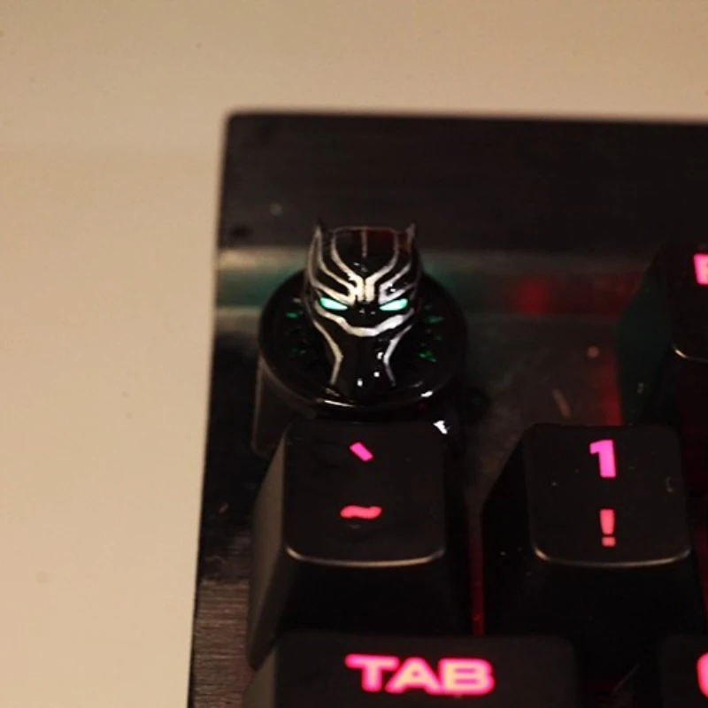

Черная пантера Artisan Keycap Аниме 3D полимерная колпачок с подсветкой персонализированная игровая механическая клавиатура на заказ подарок