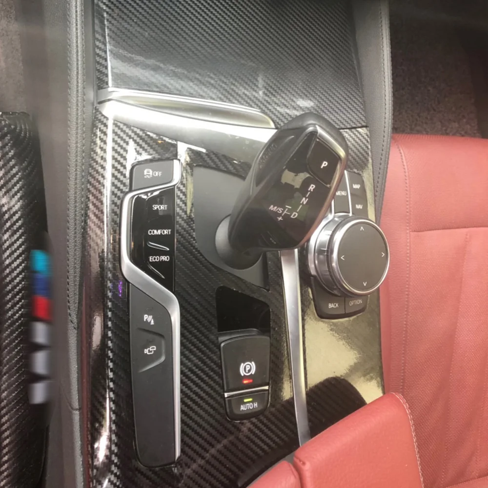 For BMW 5 Series G30 G31 2018-2023 Interior Central Control Panel Door Handle Stickers Decals Car Styling Accessorie view 5