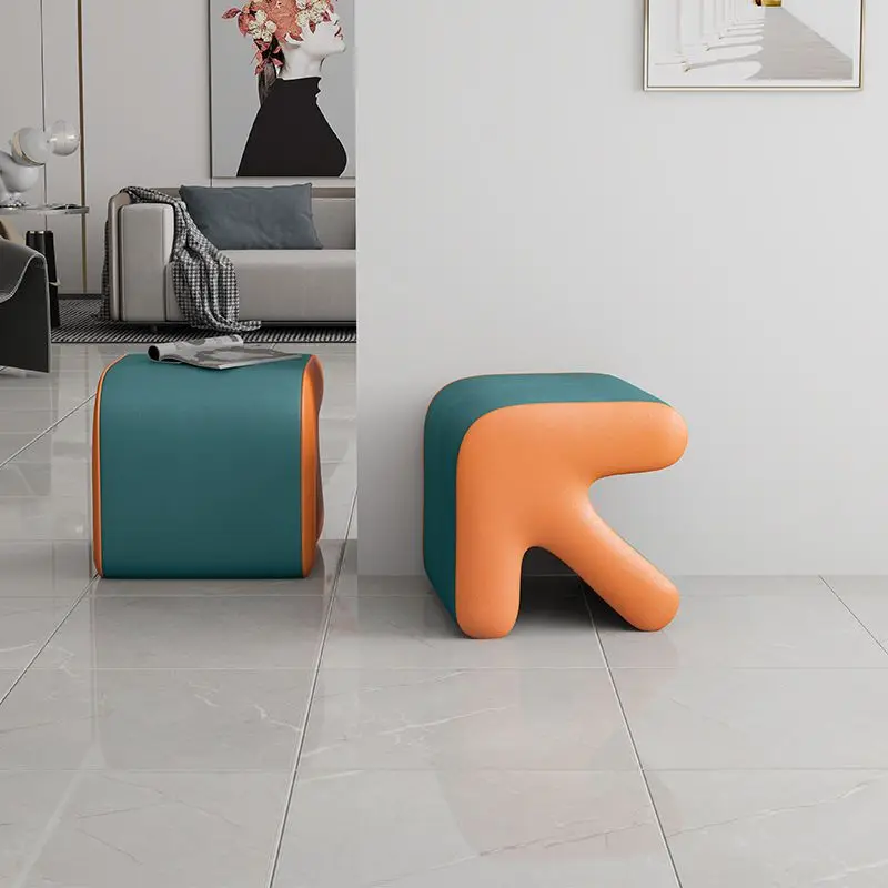 Home Stool, Shoe Changing Stool, Doorstep, Living Room, Sofa, Creative Low Stool, Nordic Fitting Room, Arrow Shaped Stool