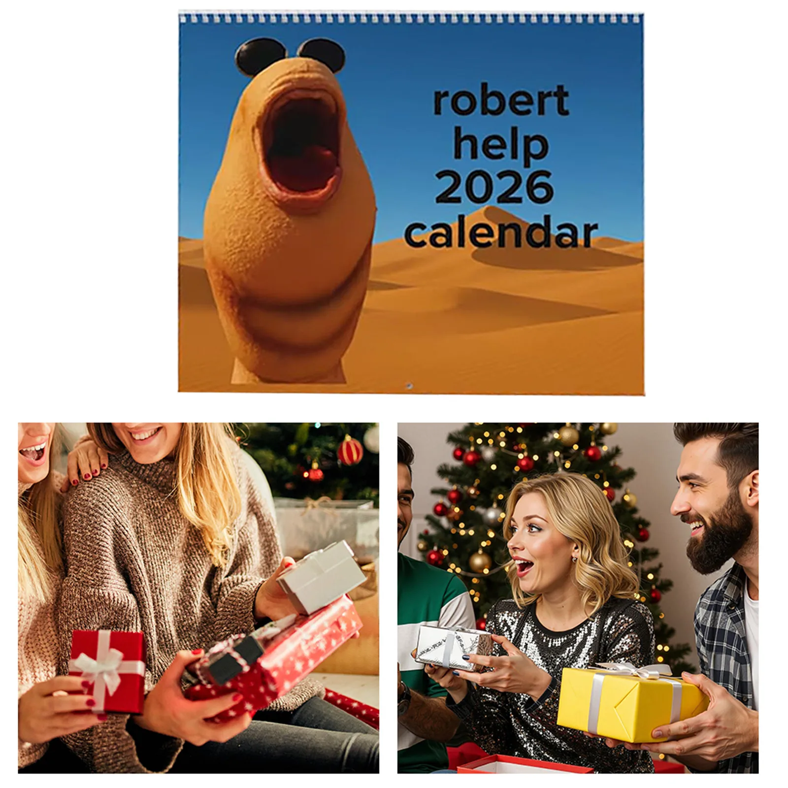 Marcus The Worm 2026 Robert The Worm Hanging Wall Calendar Funny Meme-Inspired Calendar for School Office Schedule