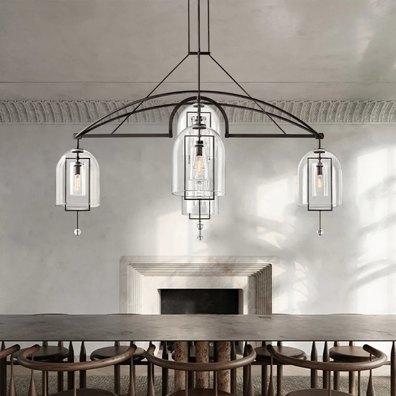 

Modern gold crystal chandelier with clear glass shade for living room, dining room ceiling Home interior lighting