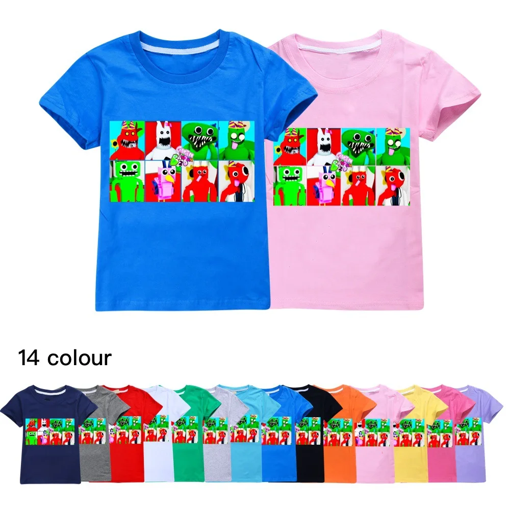 

Kids Game Garten Of BanBan T-shirt Girls Boys Banban Garden Print T Shirt Cartoon Funny O-Neck Tops Tees Children Summer Clothes