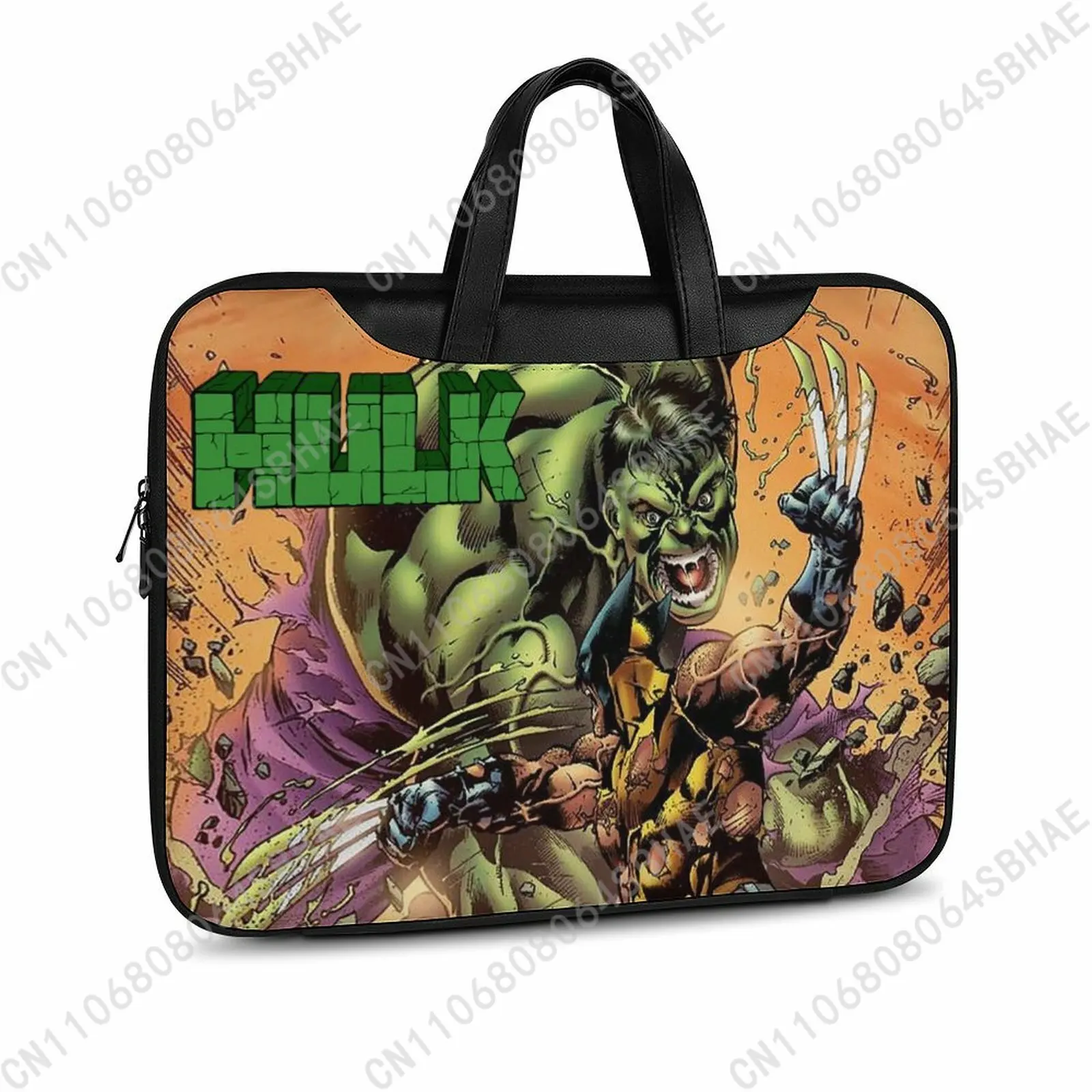 

Кожаный портфель Marvel The Incredible Hulk, мужской и женский, для ноутбука, деловой, в стиле ретро, из натуральной кожи, для косплея