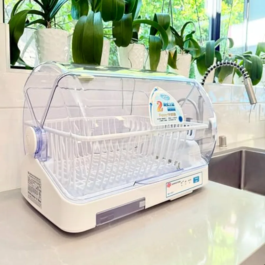 مجفف أطباق الهواء الدافئ الكهربائي للاستخدام في المطبخ مع حل تجفيف فعال بسعة 4 أشخاص للمنزل أو الحجم العالي #6