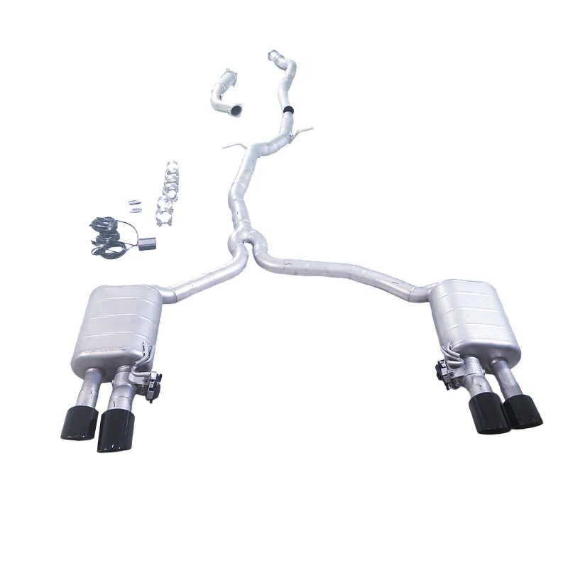 

Suitable for Audi A4 2.0T Touring Edition 304 stainless steel no Cat downspout+front pipe+Catback Valvetronic exhaust system