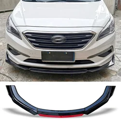 Front Bumper Spoiler Carbon Surface Protector Plate Lip Body Kit Chin Shovel For Hyundai Sonata 2015 - 2017