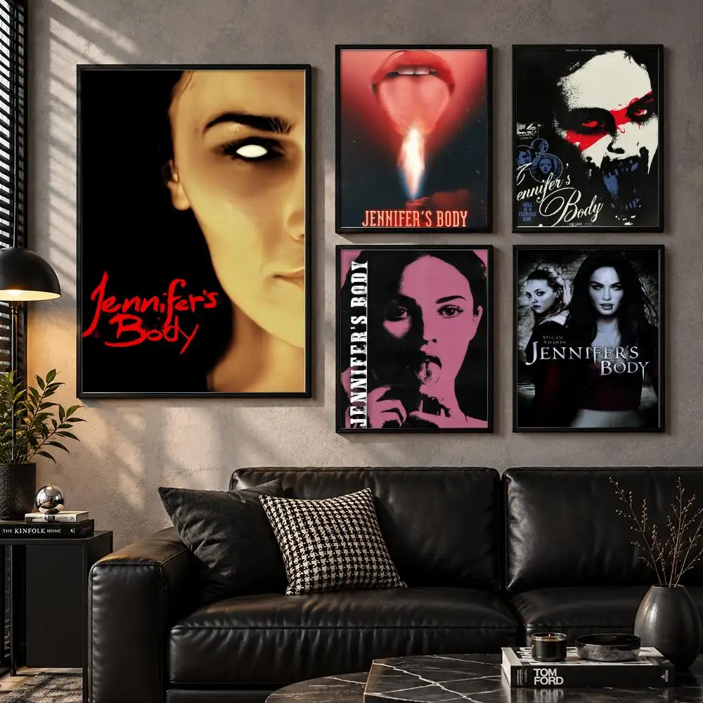J-Jennifer Body Horror Poster Wall Art Sticker For Living Room Bedroom Bar Home Decor Mural Painting Decoration