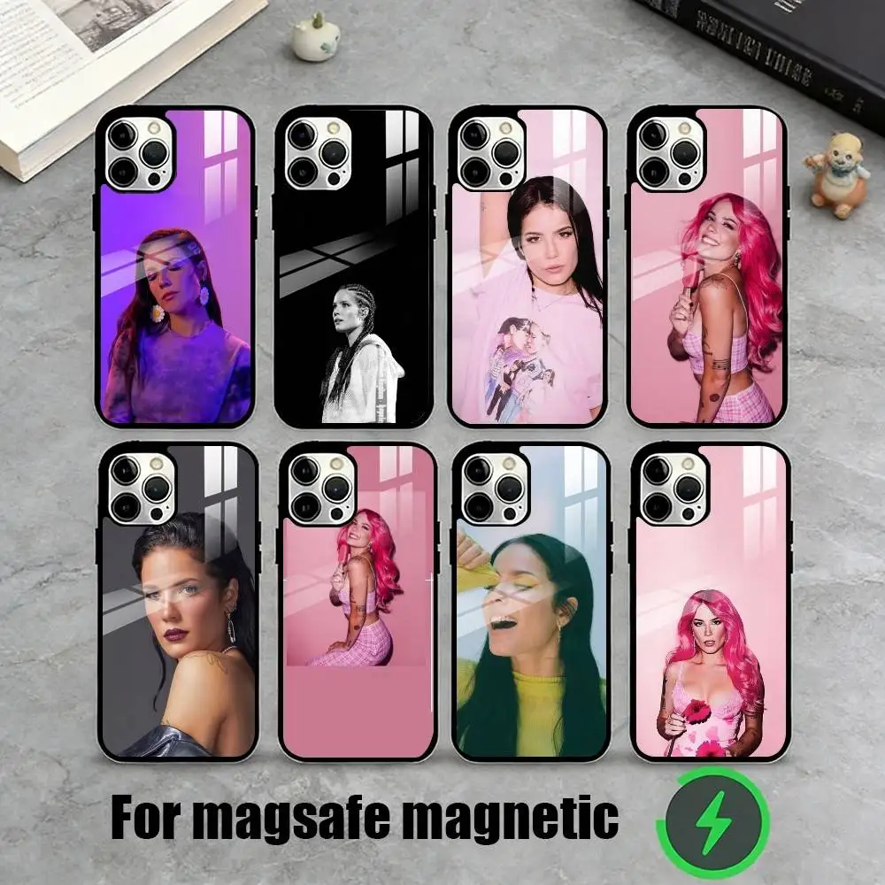 

Singer H-Halsey Phone Case For iPhone17,16,15,14,13,12,11 Plus,Pro Magnetic with Magsafe Wireless Charging