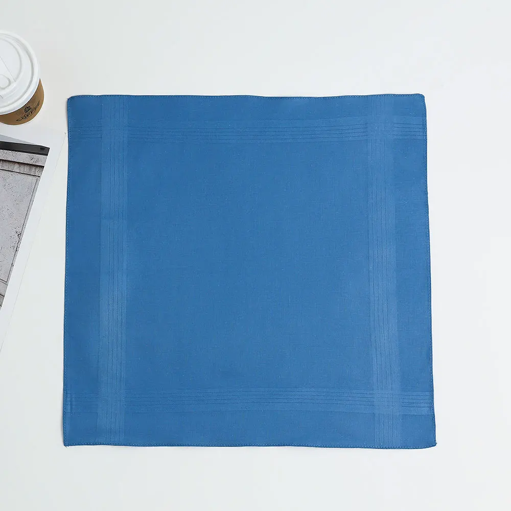 12 قطعة من القطن الخالص منشفة مربعة جيب منشفة هدية منشفة مجموعة منديل عادي الرجال مخطط دعوى بلون 40 سنتيمتر