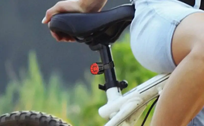 Red Bike Light Rechargeable Break Sensing Taillight Bike Waterproof LED Charging Rear Light USB Charging Motorbike Accessories