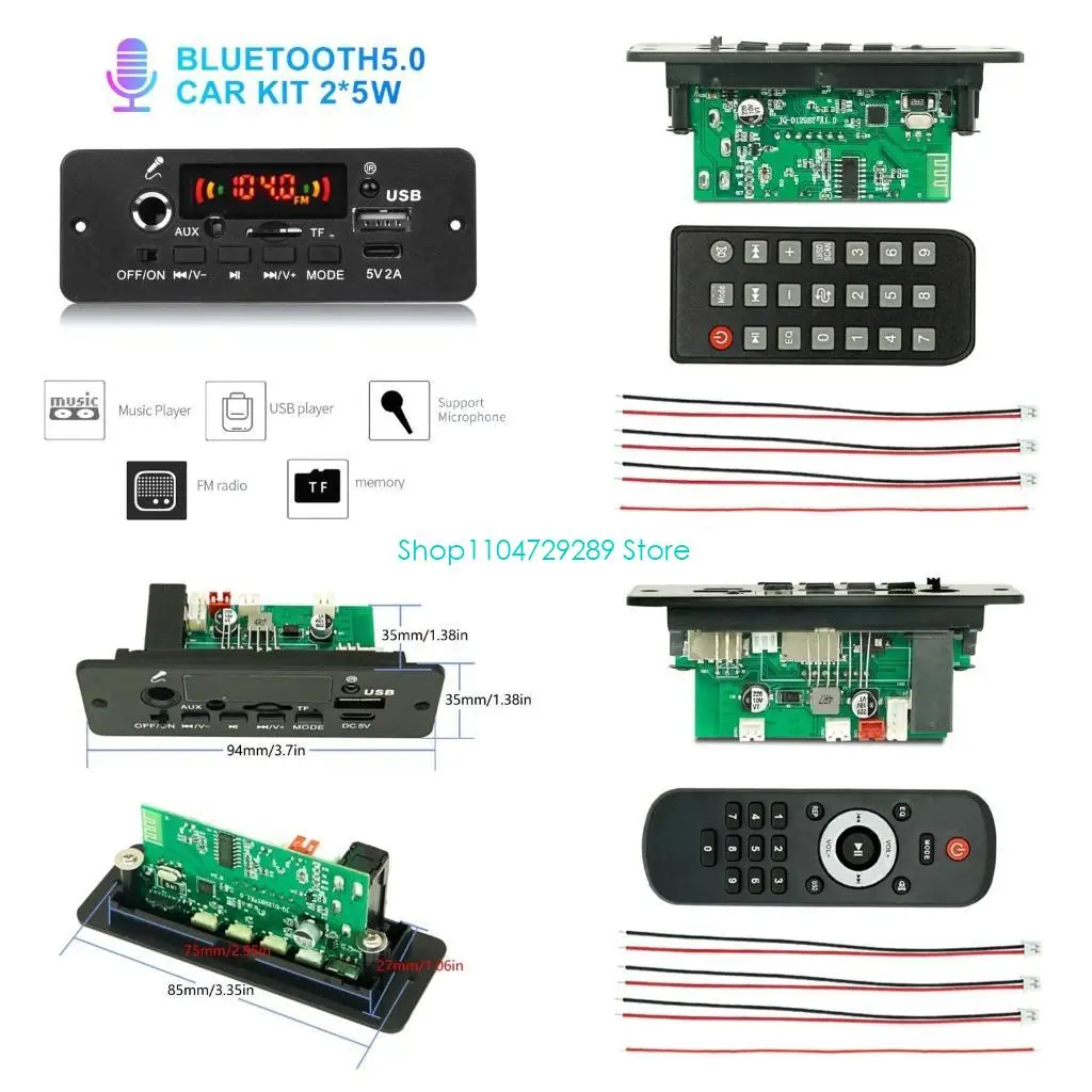 

Плата декодера MP3 D8KE, беспроводной Bluetooth-совместимый USB-модуль записи для модуля декодирования динамика с пультом