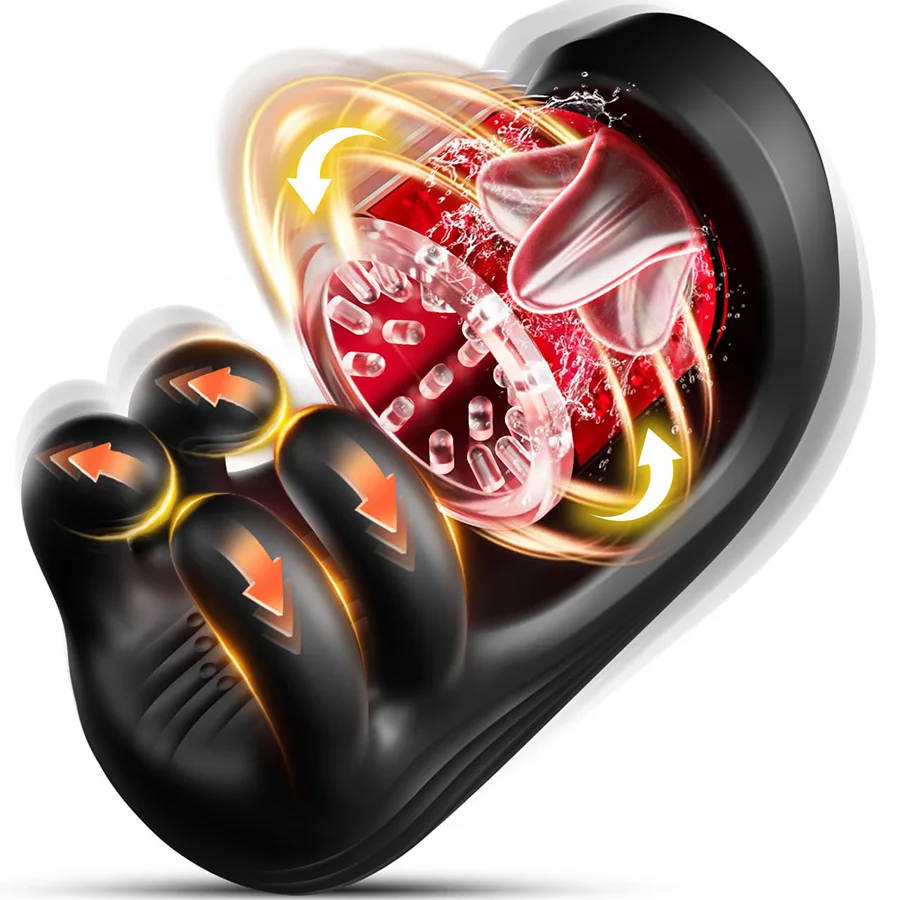 9 أوضاع دوارة للعض آلة الجنس اللسان الضارب للتدريب تحفيز زيادة التحمل ألعاب الجنس الكبار لمتعة الرجال #1